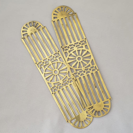 Pair Victorian Pierced Finger Plates