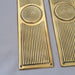 Antique Pair Edwardian Reeded Finger Plates