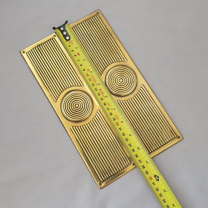 Pair Edwardian Reeded Antique Finger Plates