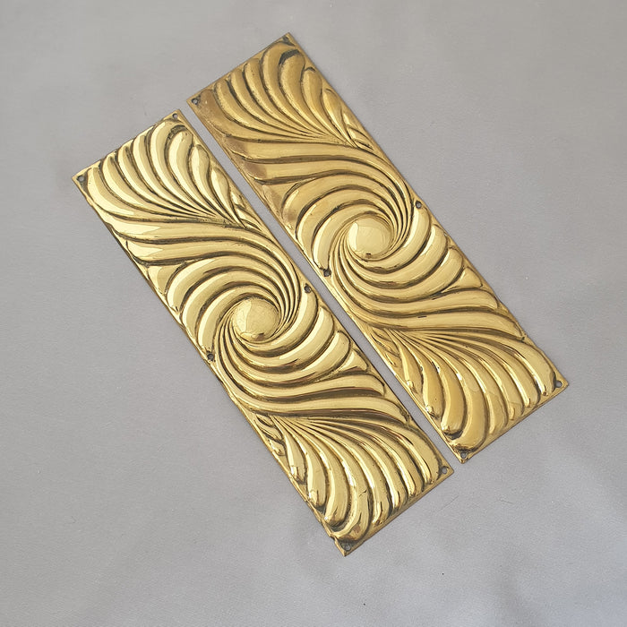 Pair Swirly Edwardian Finger Plates
