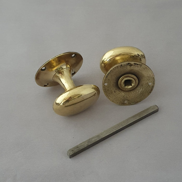 Early 1900s Antique Oval Door Knobs