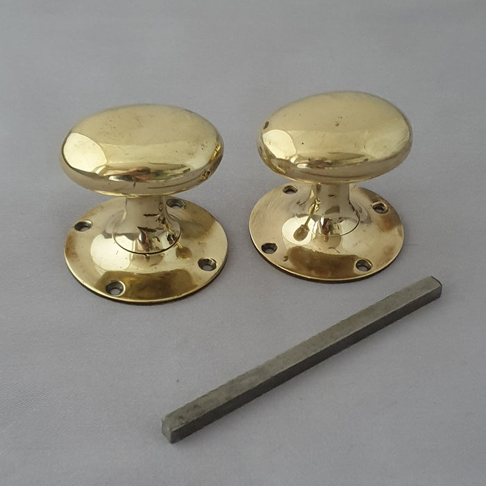 Early 1900s Oval Antique Door Knobs