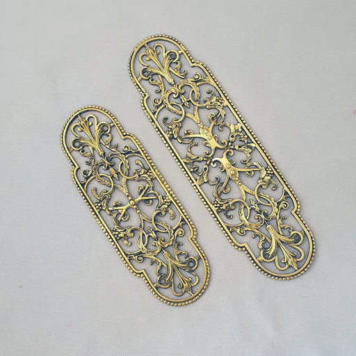 Pair 1920s Pierced Finger Plates