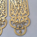 Antique Victorian Pair Pierced Finger Plates