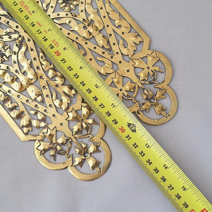 Victorian Pair Pierced Antique Finger Plates