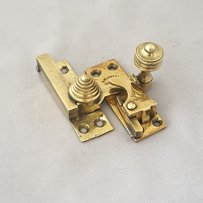Patented Antique Victorian Beehive Sash Fastener