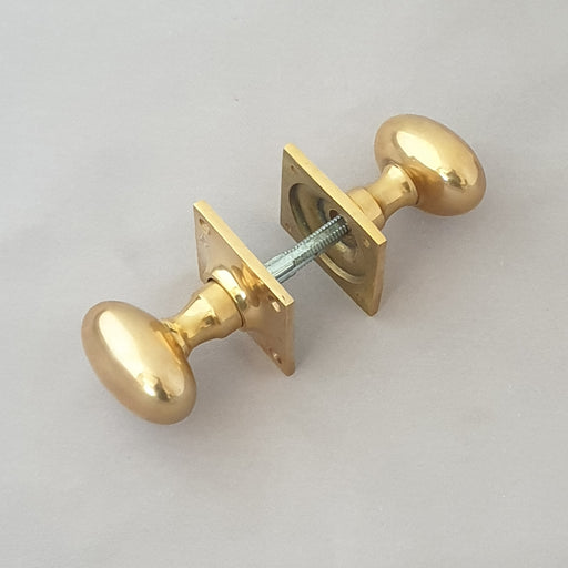 Carlisle Brass Manital Victorian Oval Mortice Door Knob, Polished Brass Carlisle Brass Manital Victorian Oval Mortice Door Knob, Polished Brass