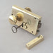 RH Brass Georgian rim lock & Knobs