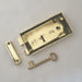 RH Antique Edwardian Brass Rim Lock