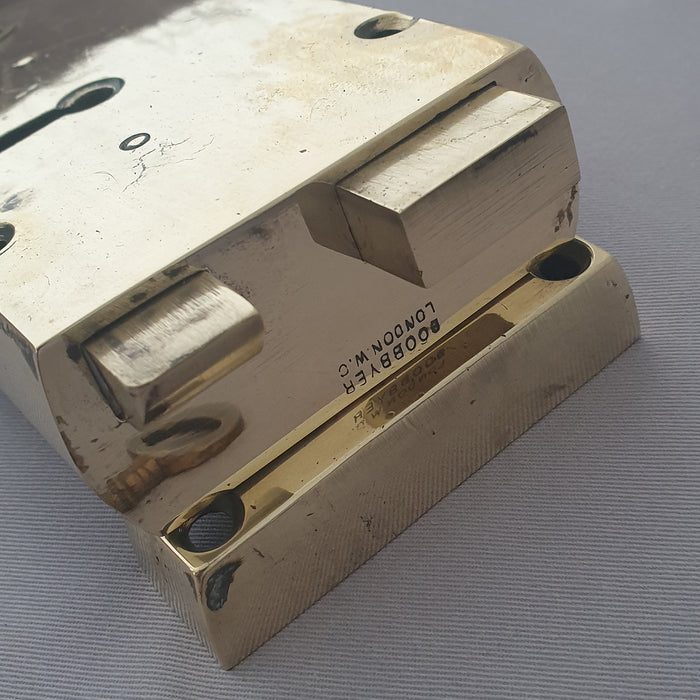 RH Edwardian Brass Antique Rim Lock