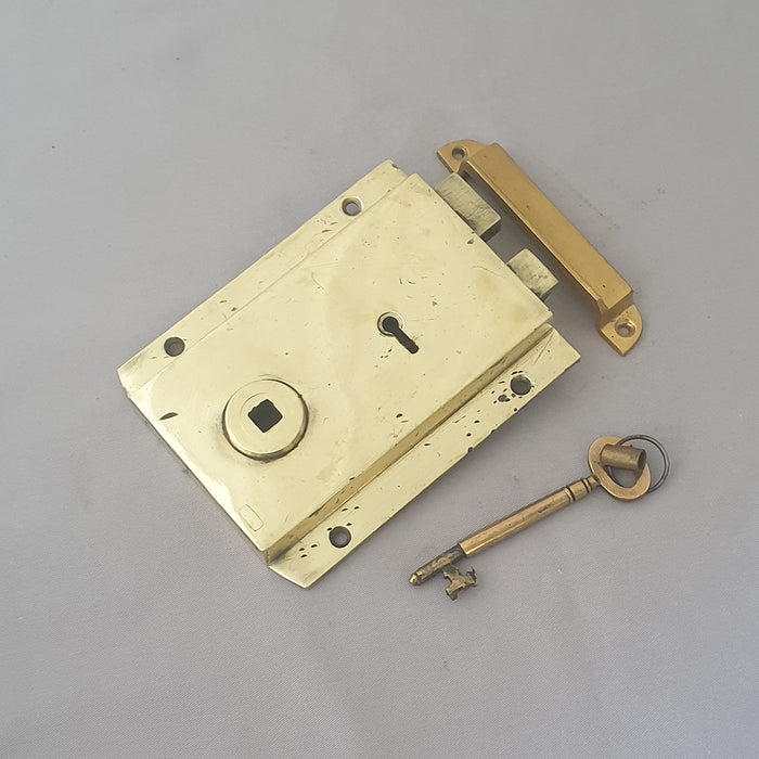 RH 1920s Flanged Rim Lock