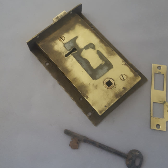 Victorian Gibbons Recessed Antique Rim Lock