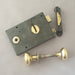 Victorian RH Antique Rim Lock & Knobs