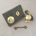 Antique Victorian RH Rim Lock & Knobs