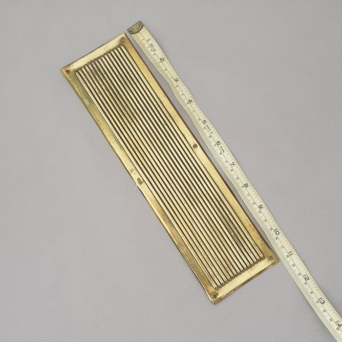 Matched Reeded Antique Finger Plates