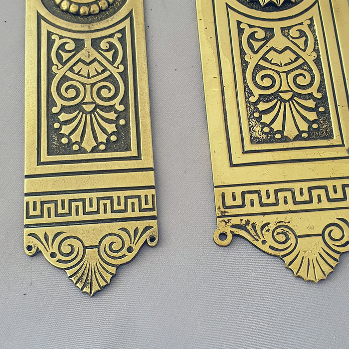 3 Antique Regency Revival Finger Plates