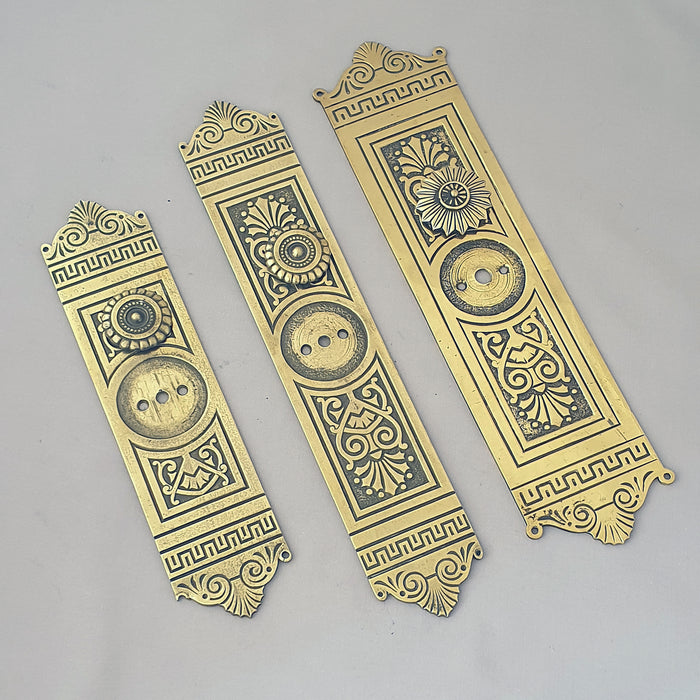 3 Regency Revival Antique Finger Plates