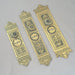 3 Regency Revival Antique Finger Plates