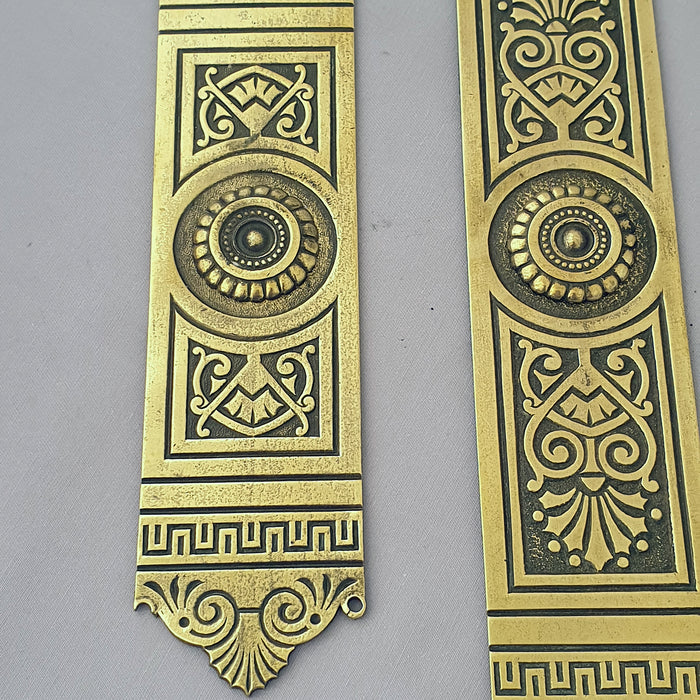 Antique Set of 3 Regency Revival Finger Plates