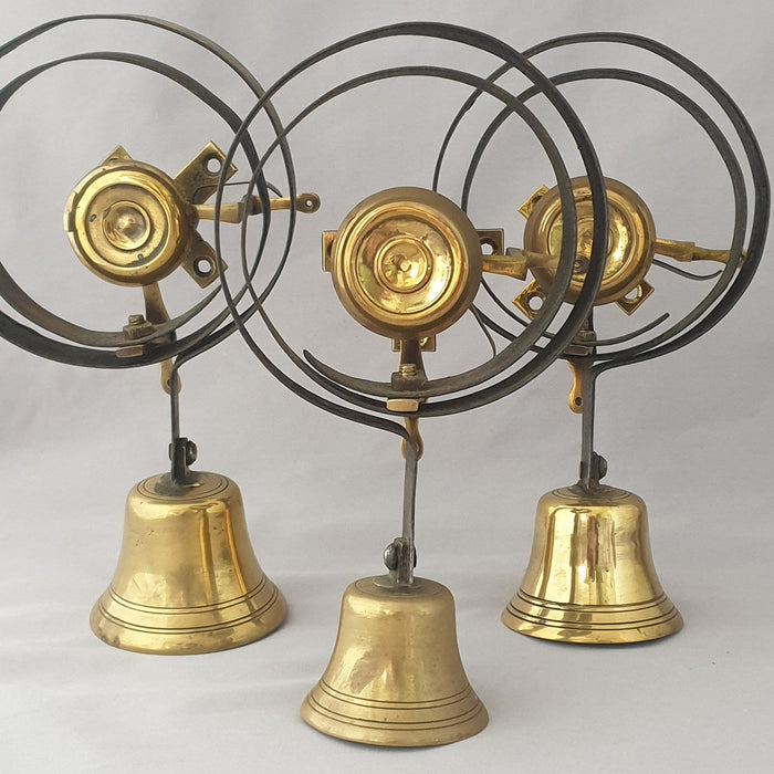 Antique Set 3 Victorian Servants Bells