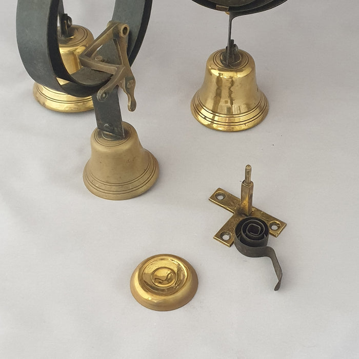 Set 3 Mid Victorian Antique Servants Bells