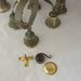 Set 6 antique mid to late Victorian Servants Bells