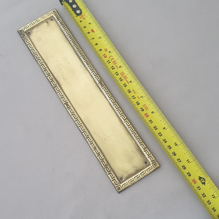 Edwardian Antique Small Greek Key Finger Plate