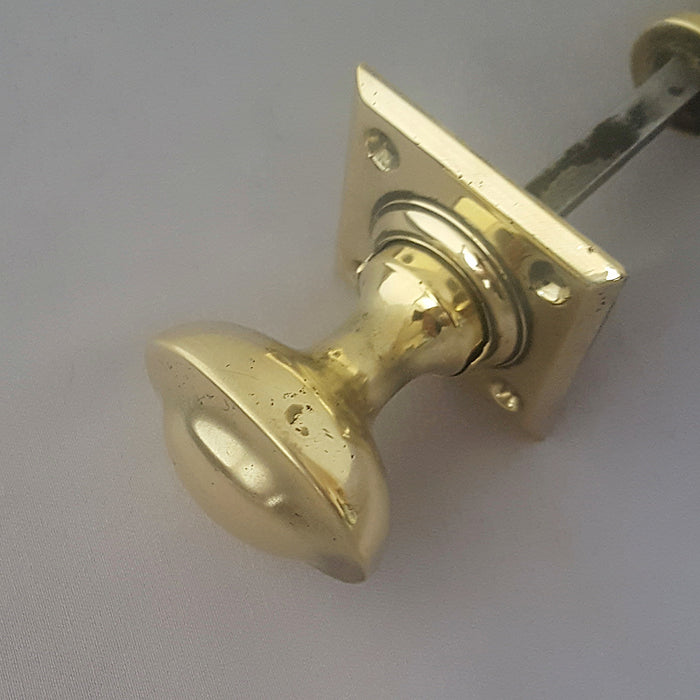 Edwardian Oval Rim Lock Antique Door Knobs