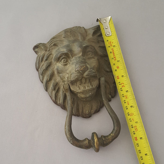 Antique Victorian Lion Head Knocker