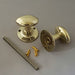 Brass Vintage Mid Century Oval Door Knobs