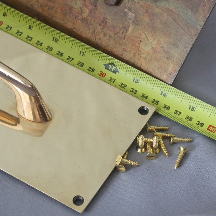 1930s Large Brass Pull Door Handles