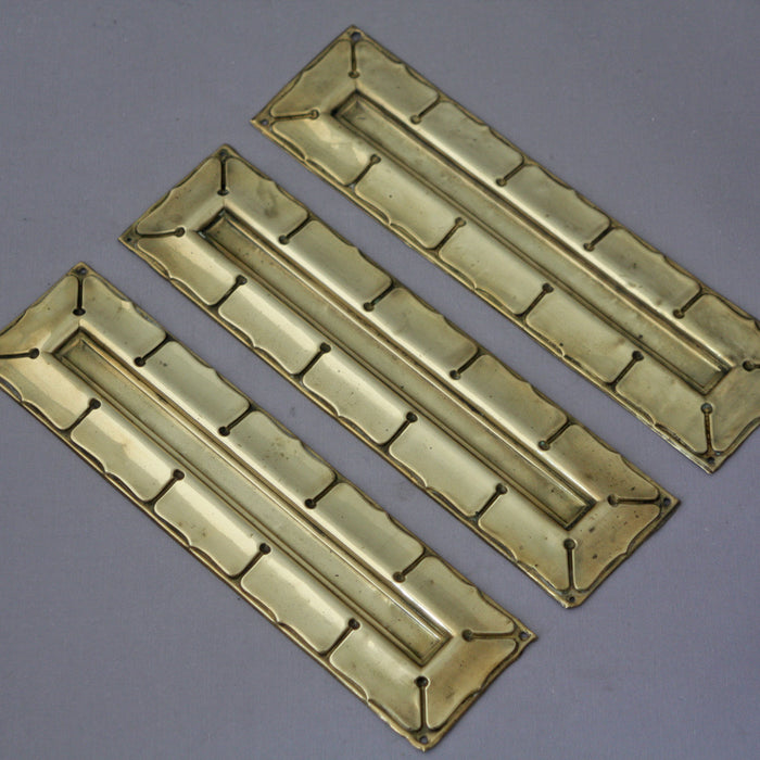 3 Unusual Brass Finger Plates
