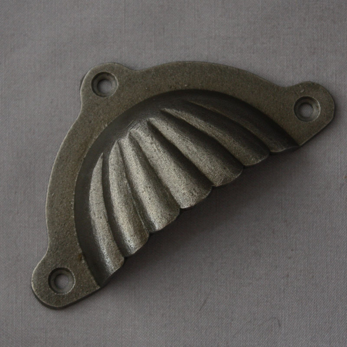 Antique Black Shell Cup Handle | Architectural Decor