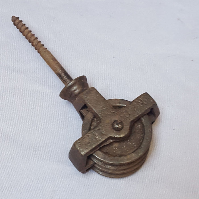 Victorian Iron Double Pulley