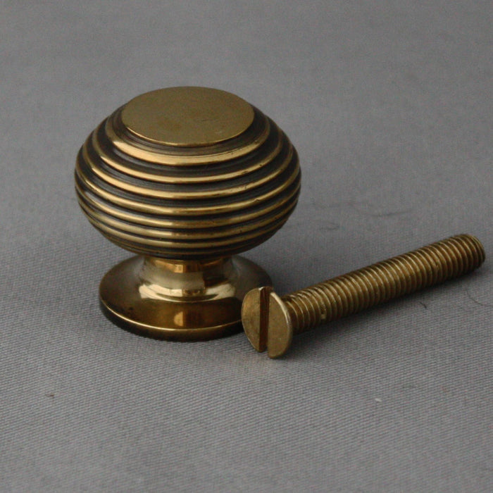Victorian Style Brass Beehive Cabinet Knob