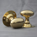 Edwardian Reproduction brass oval door knobs