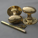 Edwardian Brass Oval Reproduction Door Handles 