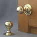 Edwardian Brass Ball Door Handles