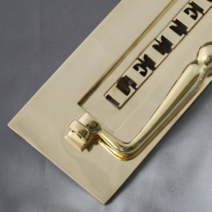 Brass Classic Victorian Letterbox & Clapper