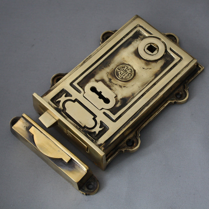 Davenport brass rim lock