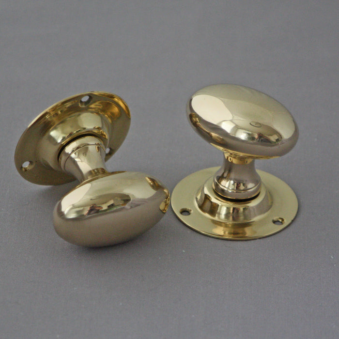 Reclaimed Brass Oval Handles
