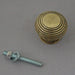 Reclaimed Large Brass Beehive Cabinet Knob