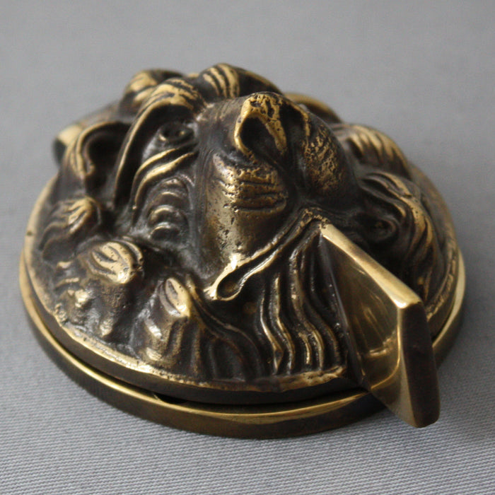 Lion Head Brass Yale Lock Cover