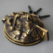 Lions Head Solid Brass Yale Key Cover