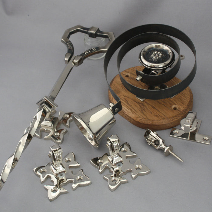 Lichfield Nickel Mechanical Bell Pull & Bell