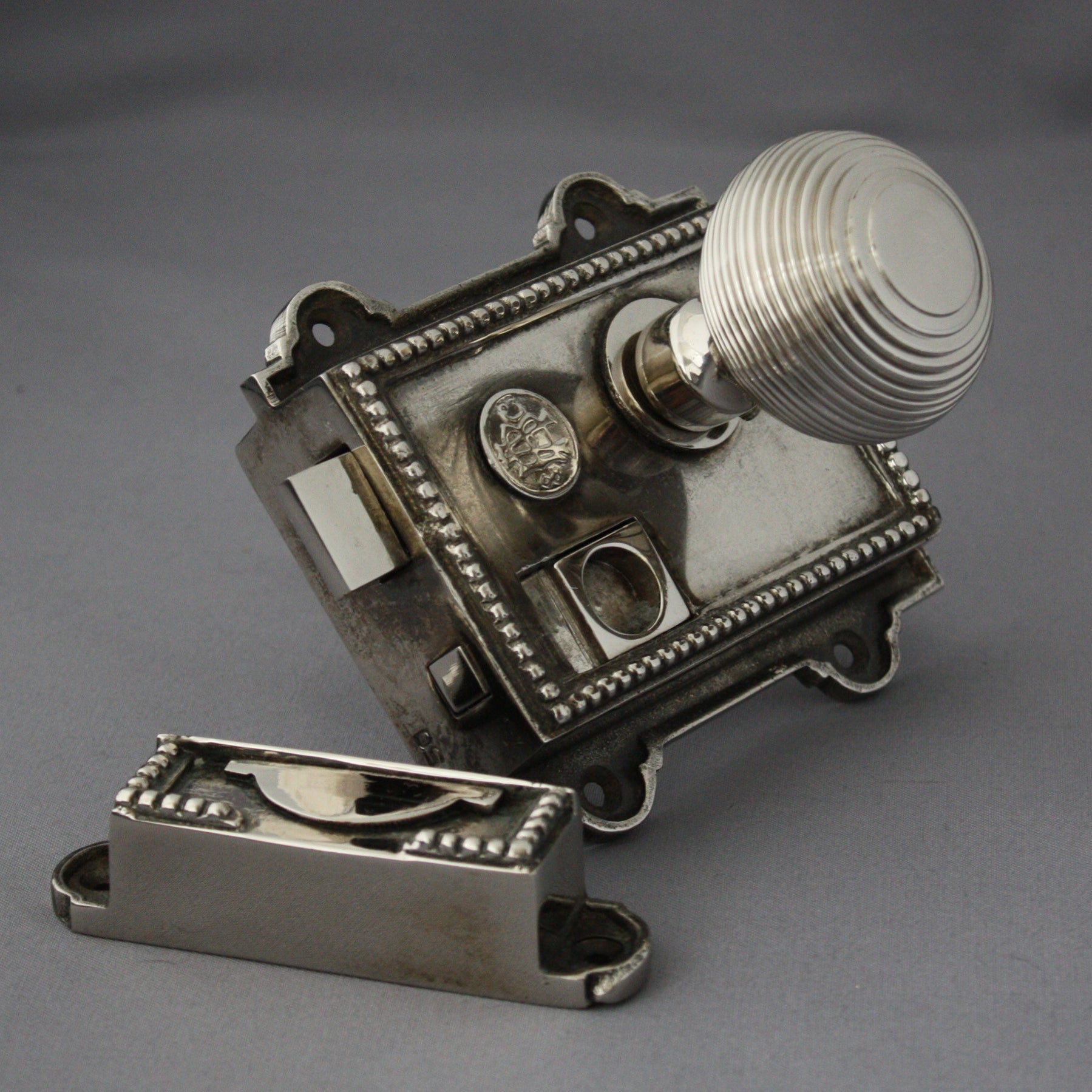 Nickel Regency Rim Latch | Architectural Decor