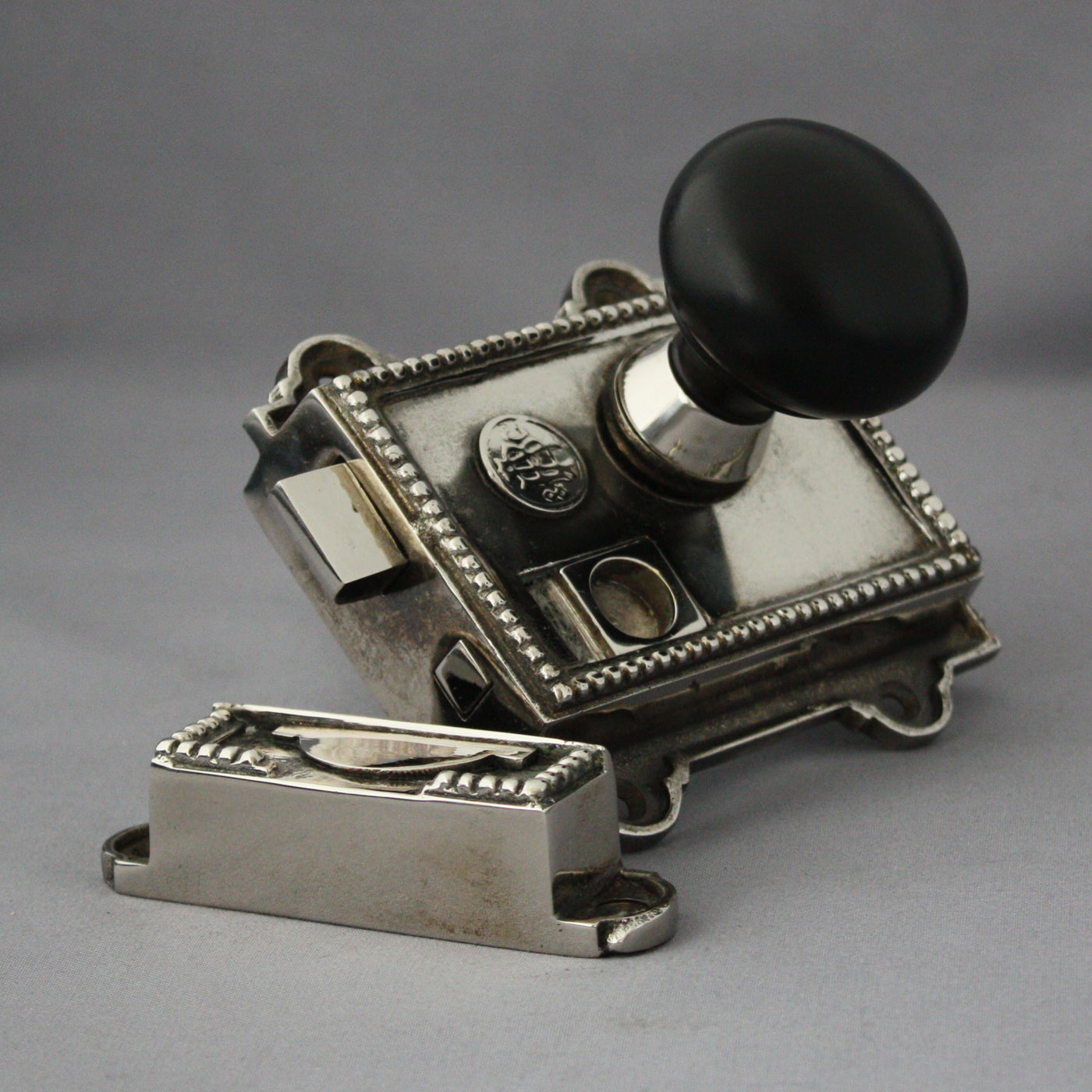 Nickel Regency Rim Latch | Architectural Decor