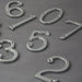 Chrome Traditional Front Door Numerals