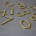 Brass Traditional Front Door Numerals