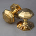 georgian brass octagonal handles